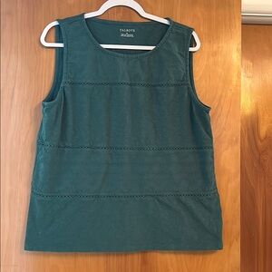 Talbots Teal Sleeveless Boxy Tank Top